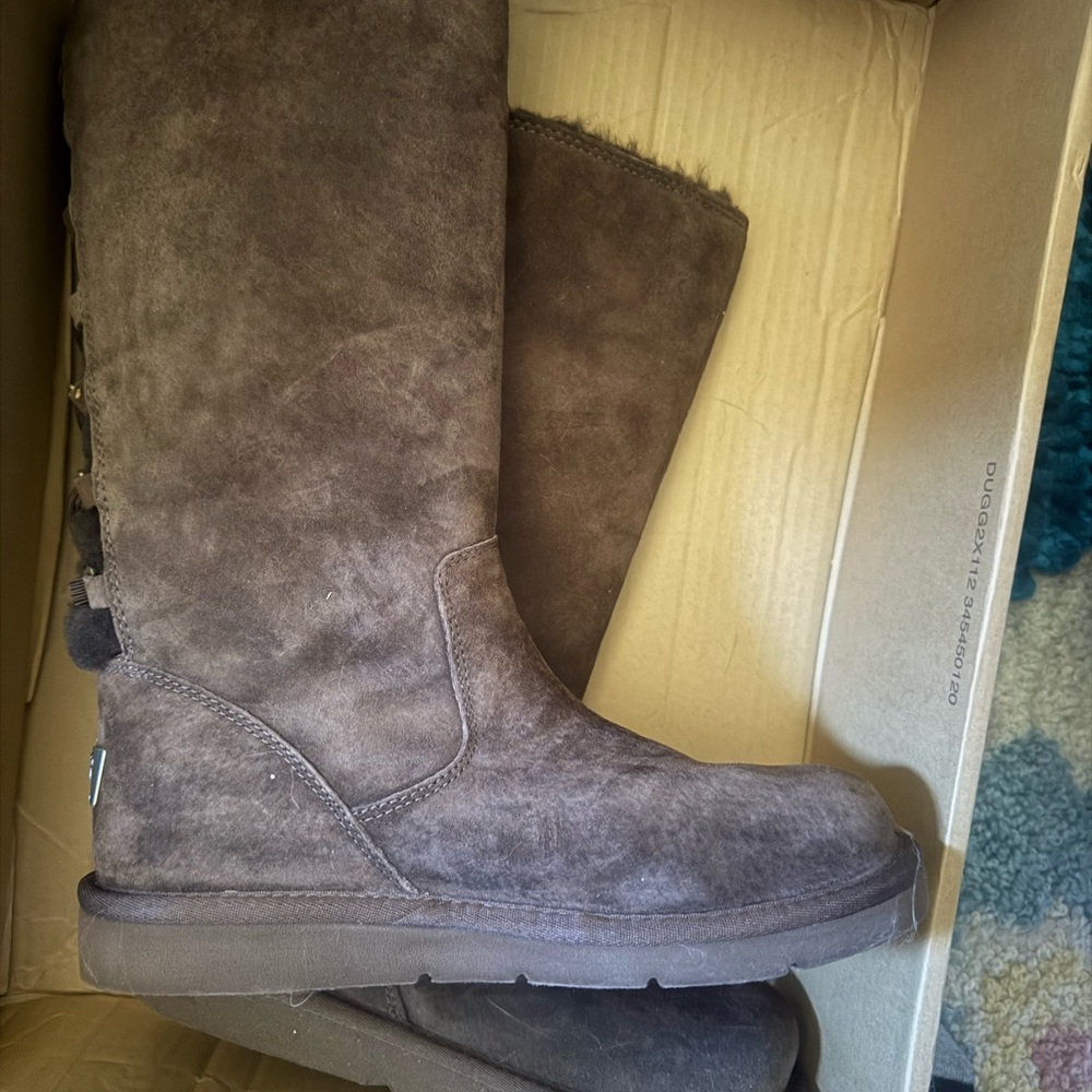 UGG Chocolate Suede Boots